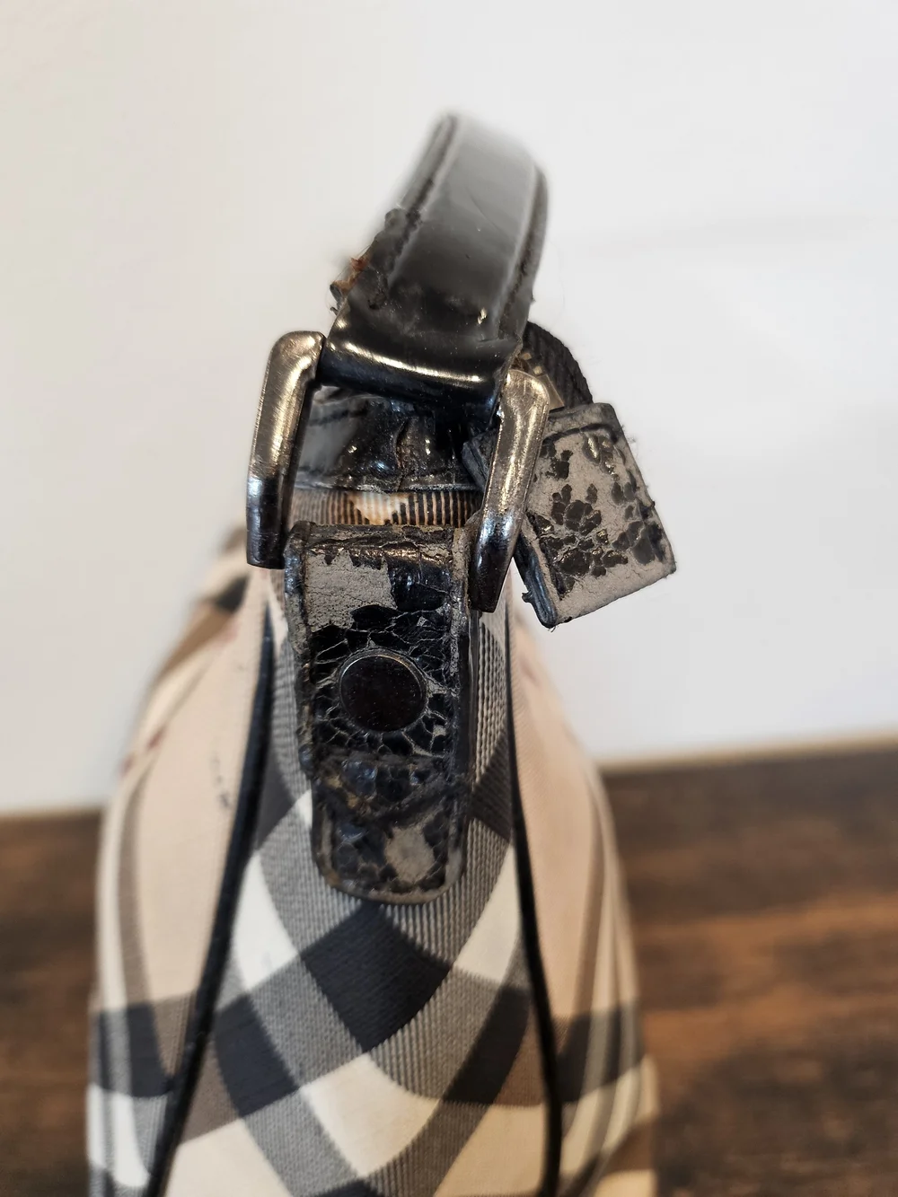 Burberry Nova Check Hobo Shoulder Bag